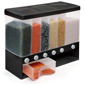  صندوق تخزين مثبت على الحائط وموزع طعام